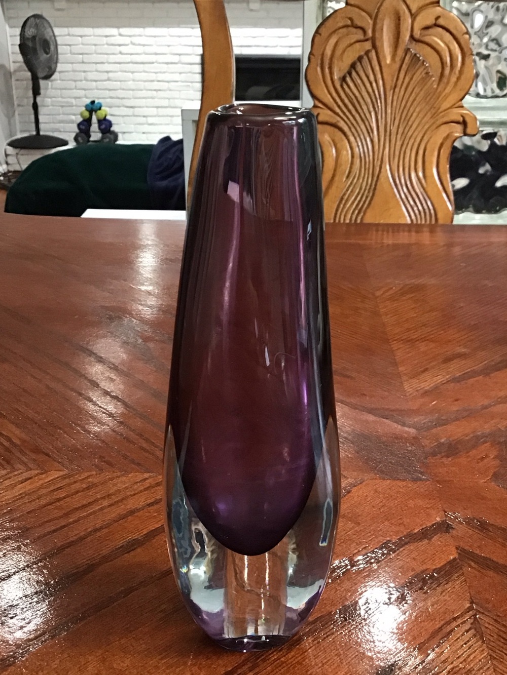 Vintage Signed Strombergshyttan Astra Stromberg Art Glass Vase